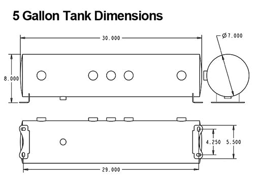 RideTech 30154700 - 4-Way Analog Ride Pro Big Red Compressor System, 5 Gallon