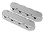 Holley Gen III/IV LS 2-Piece Vintage Finned Aluminum Valve Covers - Polished
