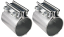 Stainless Steel "TORCA" Style Exhaust Coupler