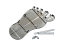 Mr Gasket Foot Print Gas Pedal, Chrome and Black