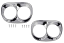 1958-59 Chevy and GMC Truck Headlight Bezel Set