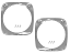 1964-66 Chevy Truck Headlight Bezel Set, Chrome