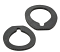 1954-55.1 Chevy/GMC Truck Wiper Tower Bezels Gaskets, Pair