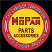 Mopar Parts and Accessories Round Metal Sign