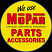 We Use Mopar Parts and Accessories Round Metal Sign