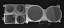Chevy / GMC Truck Gauge Lens with Gauges & Clock 