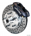 140-11009D, Black Caliper, 11" vented rotors