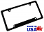 Billet Aluminum License Plate Frame, Matte Black