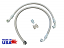 Power Steering Conversion Hose Kit for GM Gear Box, Braided Stainless 