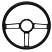 Launch Billet 15" 3-Spoke Steering Wheel