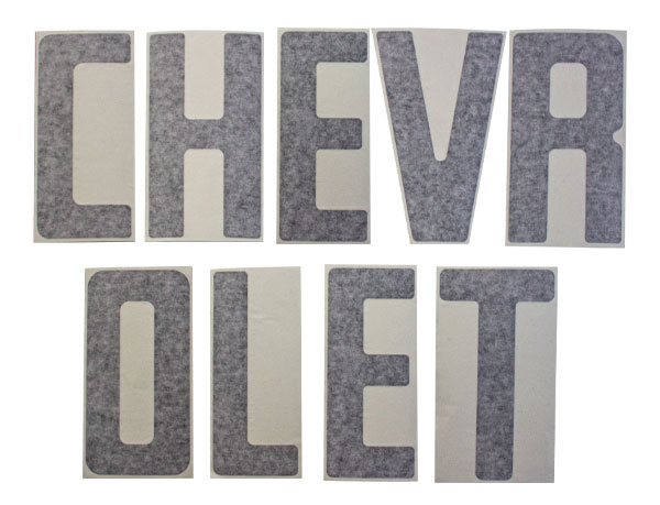 Tailgate Decals, 1967-72 Chevy C10 Fleetside