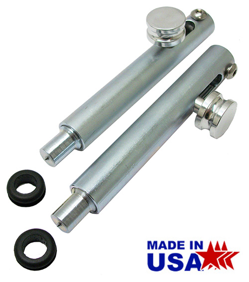 Stealth Tail Gate Latches, Hidden Type, 1947-87 Chevy, GMC Truck Stepside, Zinc Plated
