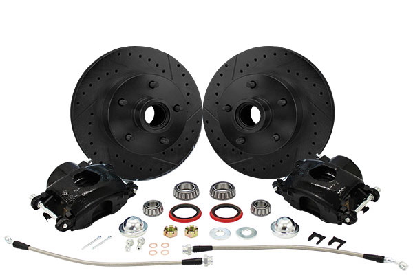 1973-87 Chevy C10, GMC C15 Truck "BLACKOUT" Disc Brake Wheel Component Kit, 5-Lug
