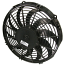SPAL 11’’ Low Profile Electric  Fan - Pull / Curved, 844 CFM