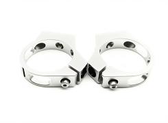  Vapor Trapper, Billet Clamp, 2.5 inch, Silver, 2-pack