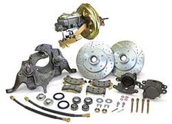 1975-78 Chevy Nova Power Disc Brake Conversion, 2" Drop Spindles