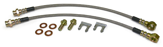 Rear Disc Brake Hose Kit, Stainless Hoses