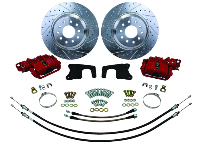 1958-70 Chevy Impala Disc Brake Conversion Kit, Rear, 13" Rotors, OE Rearend