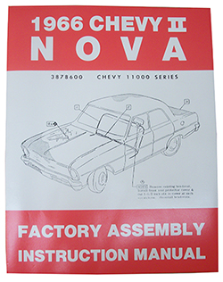 1966 CHEVY NOVA, CHEVY II FACTORY ASSEMBLY MANUAL