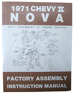 1971 CHEVY NOVA, CHEVY II FACTORY ASSEMBLY MANUAL