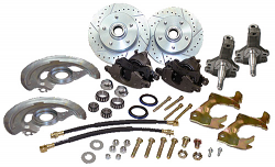1967-69 Chevy Camaro Disc Brake Conversion Kit, 2" Drop OEM Style Spindles